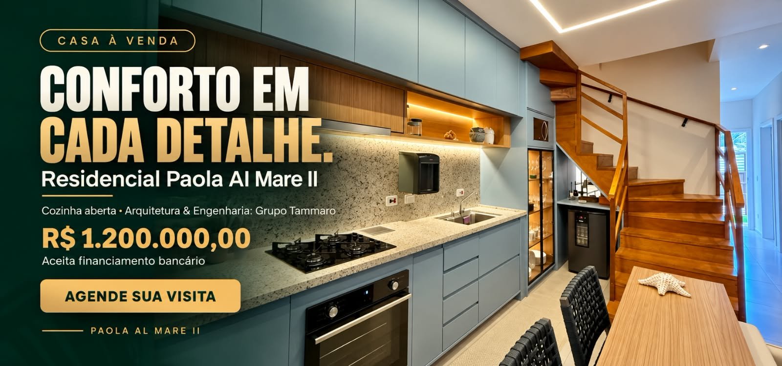 Casa mobiliada pela Casa e Conceito, com 3 dormitórios e 2 suítes. R$ 1.200.000,00. Agende sua visita.